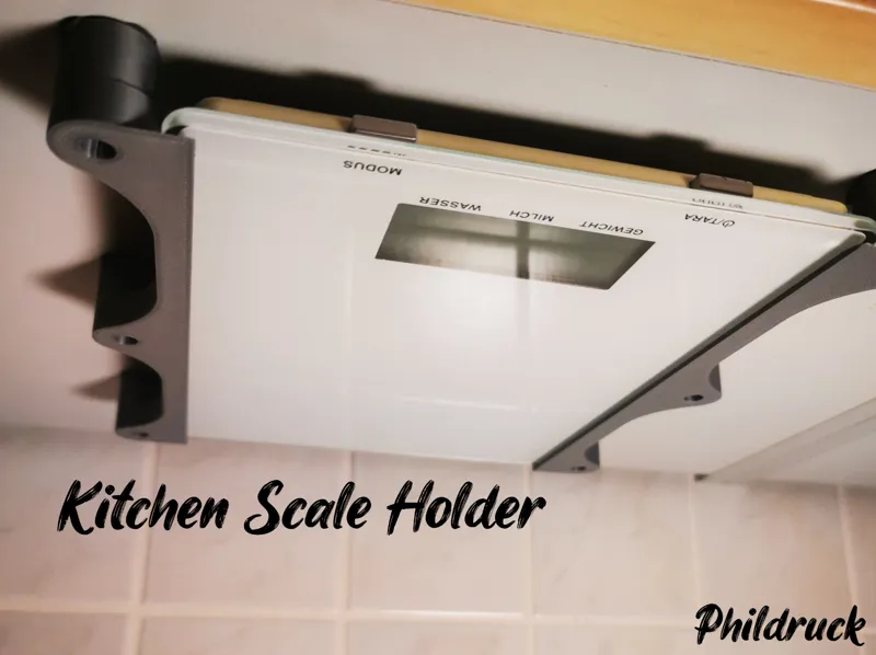 Kitchen Scale Holder / Küchenwaagenhalter