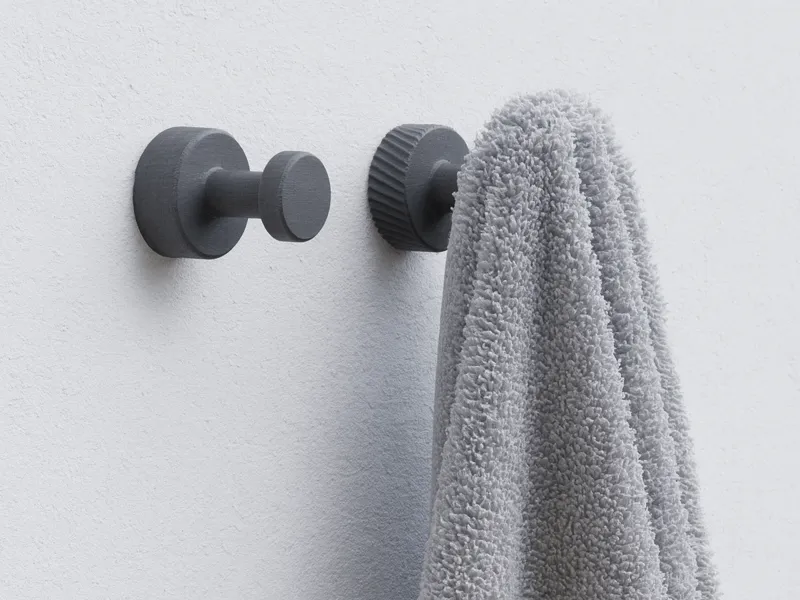 Hook grooved surface (screw / cap)