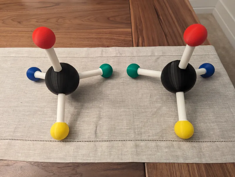Molecular Geometry and Chirality Model