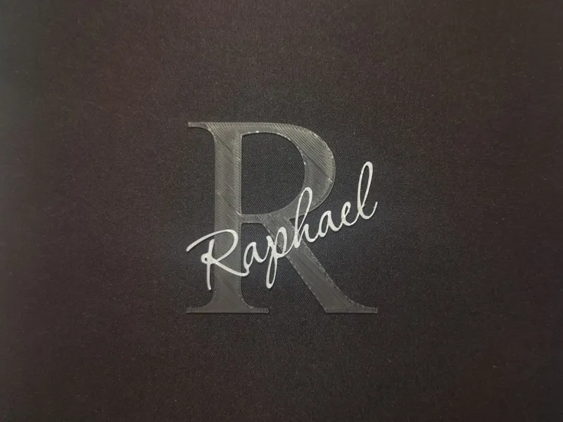 Door Name, Door Sign "Raphael" 2-Color, 6mm Thick