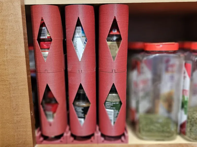 Updated Regular Size Sliding Spice Rack