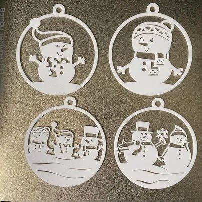 Snowman ornament pack
