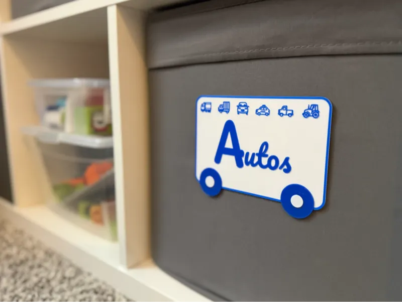 Montessori Beschriftungen für Kinderzimmer