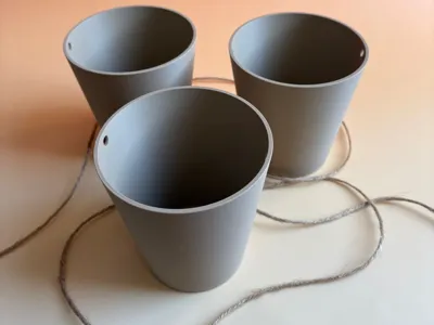 3x Hanging basket