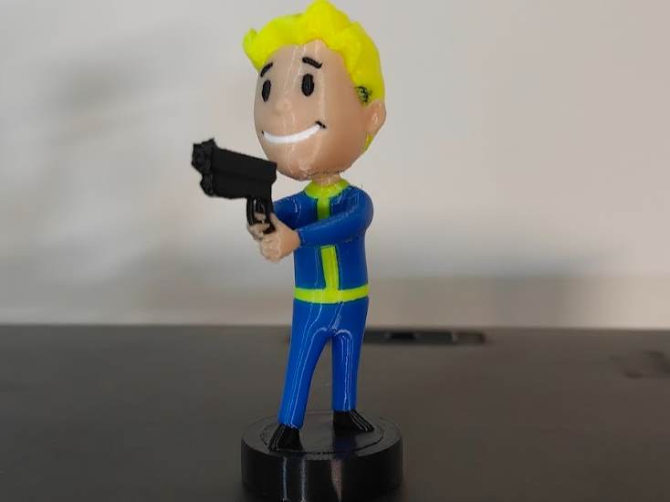 AMS Multicolor Fallout Small Guns Bobblehead 