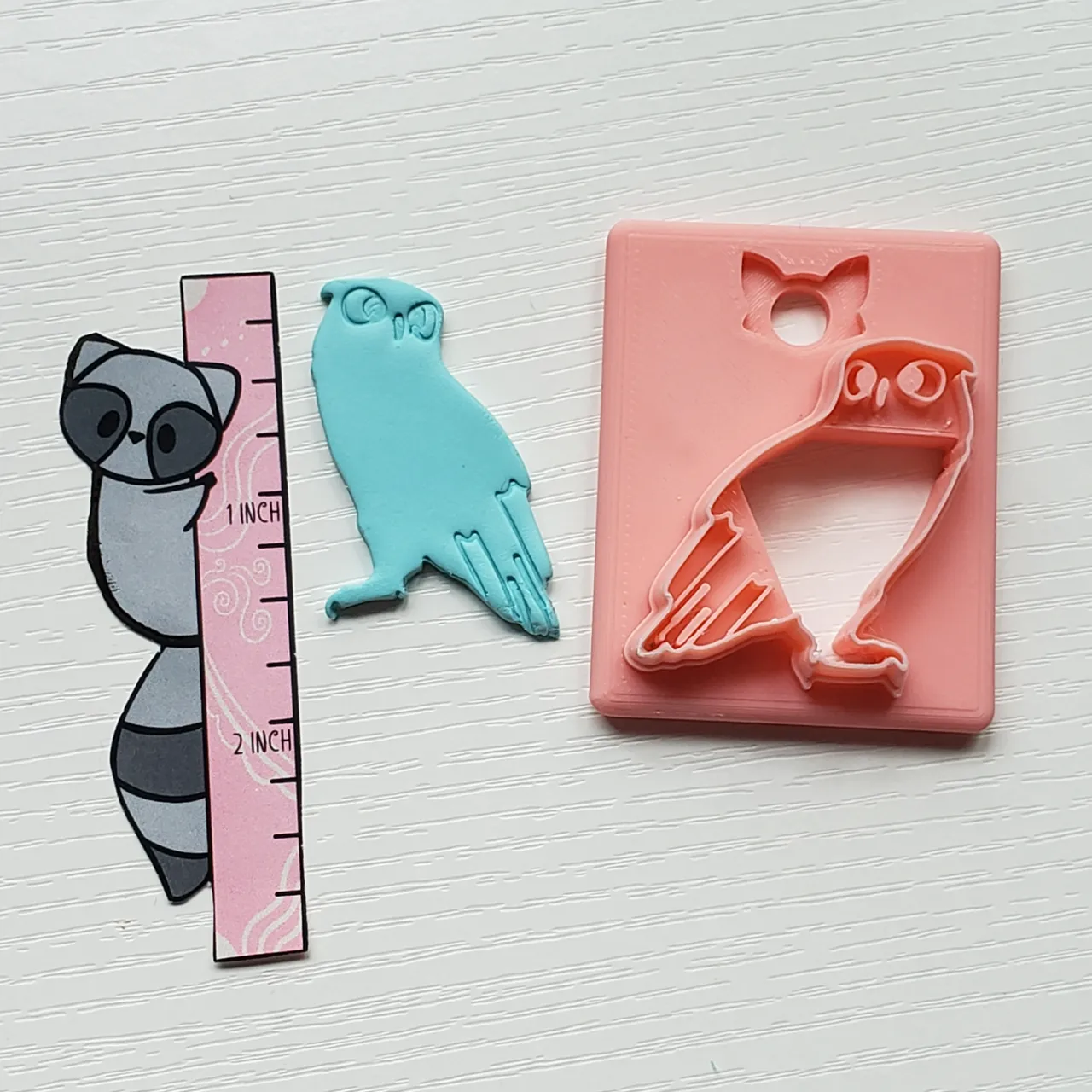 Owl Bird Polymer Clay Earring Cutter view 3