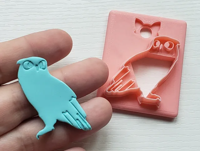 Owl Bird Polymer Clay Earring Cutter
