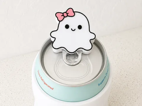 Adorno temático: Cute Ghost Can Opener | Halloween Can Tab Opener — referencia de MakerWorld