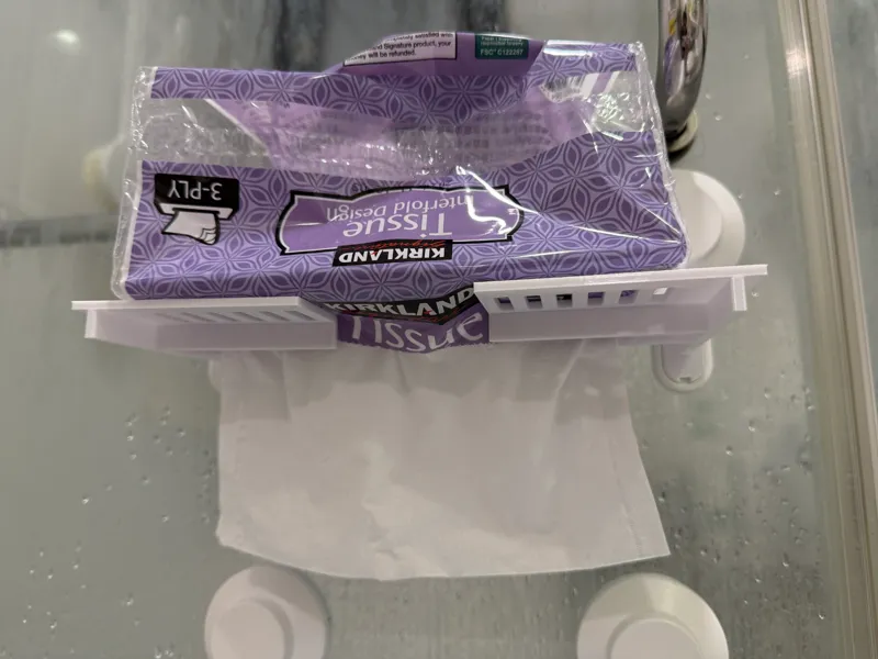 Renter-Friendly IKEA Tisken No-Drill Tissue Holder