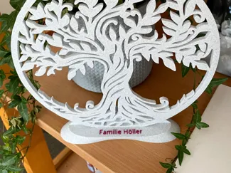 Personalized organic stand for Family Tree of Life