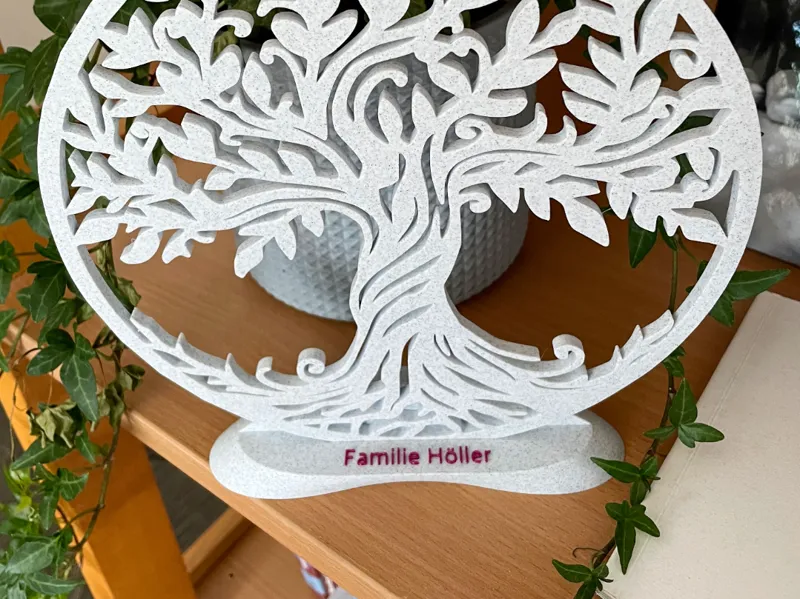 Personalized organic stand for Family Tree of Life