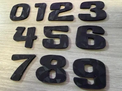 DC Custom numbering 0-9  1.125" tall 2mm