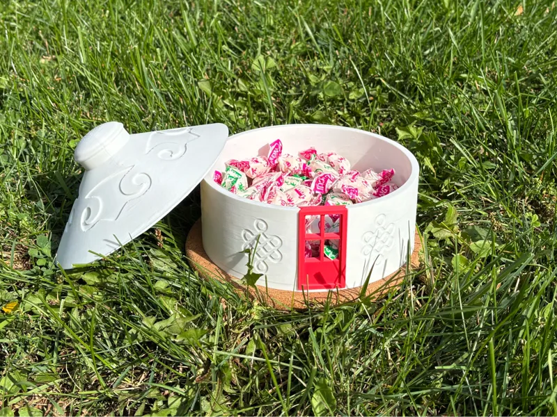 Mongolian Yurt Candy Jar