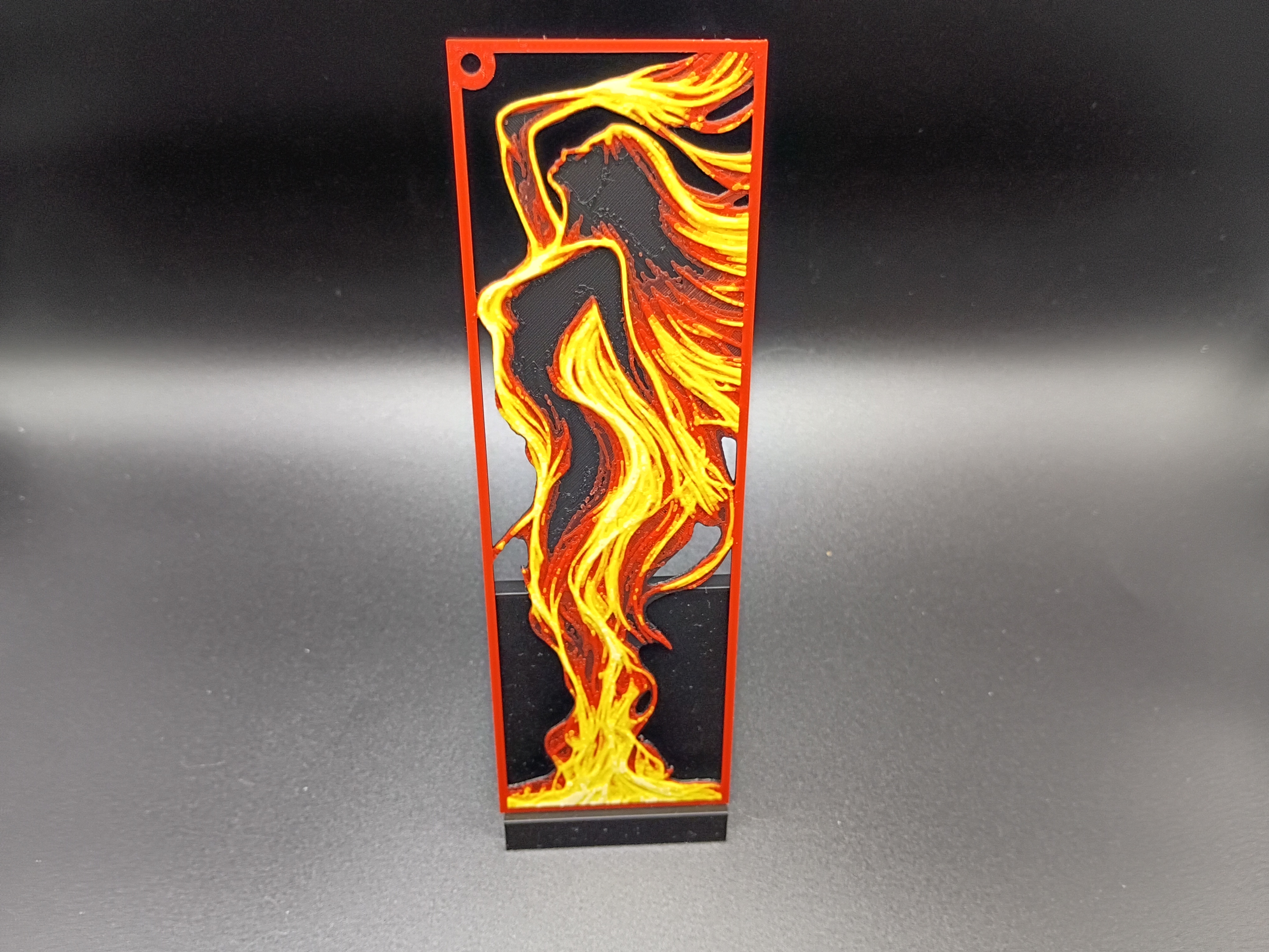 Miniatura 1 do modelo 3D Fire Dancer, Framed Bookmark