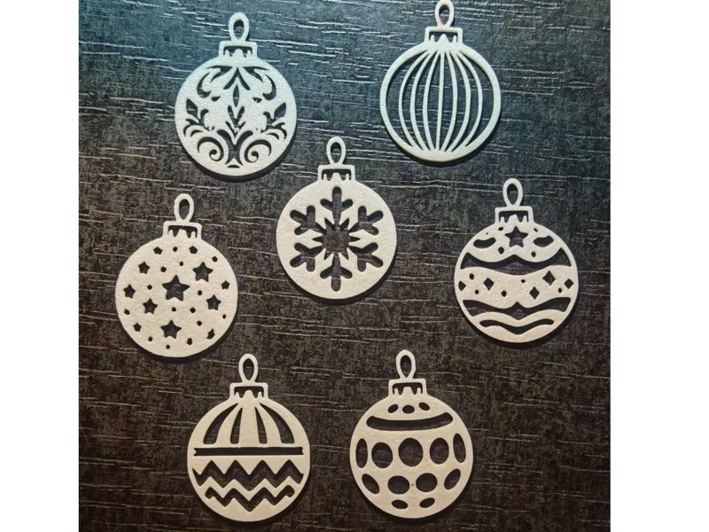 Snowflakes Christmas Baubles Ornament V1