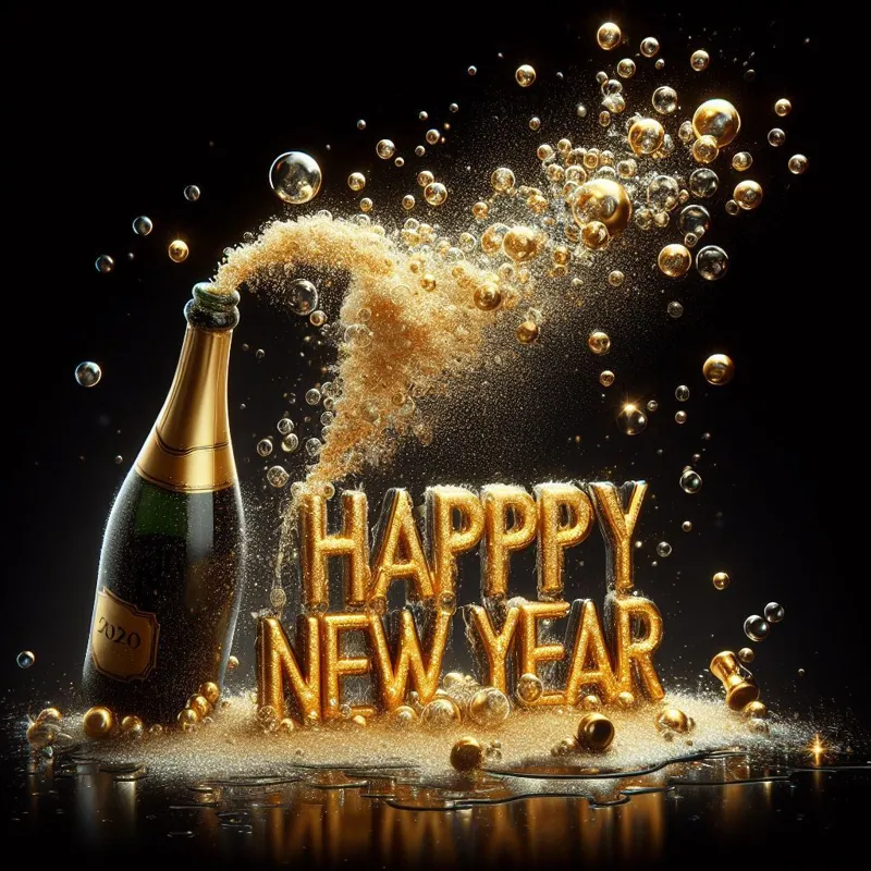 Bottle Happy New Year