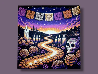Path of Remembrance - Dia de los Muertos Hueforge
