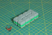 2-color manual filament swap 0.2mm layer, 2 walls,15% infill