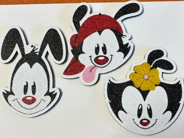 Animaniacs Yakko, Wakoo & Dot Keychains