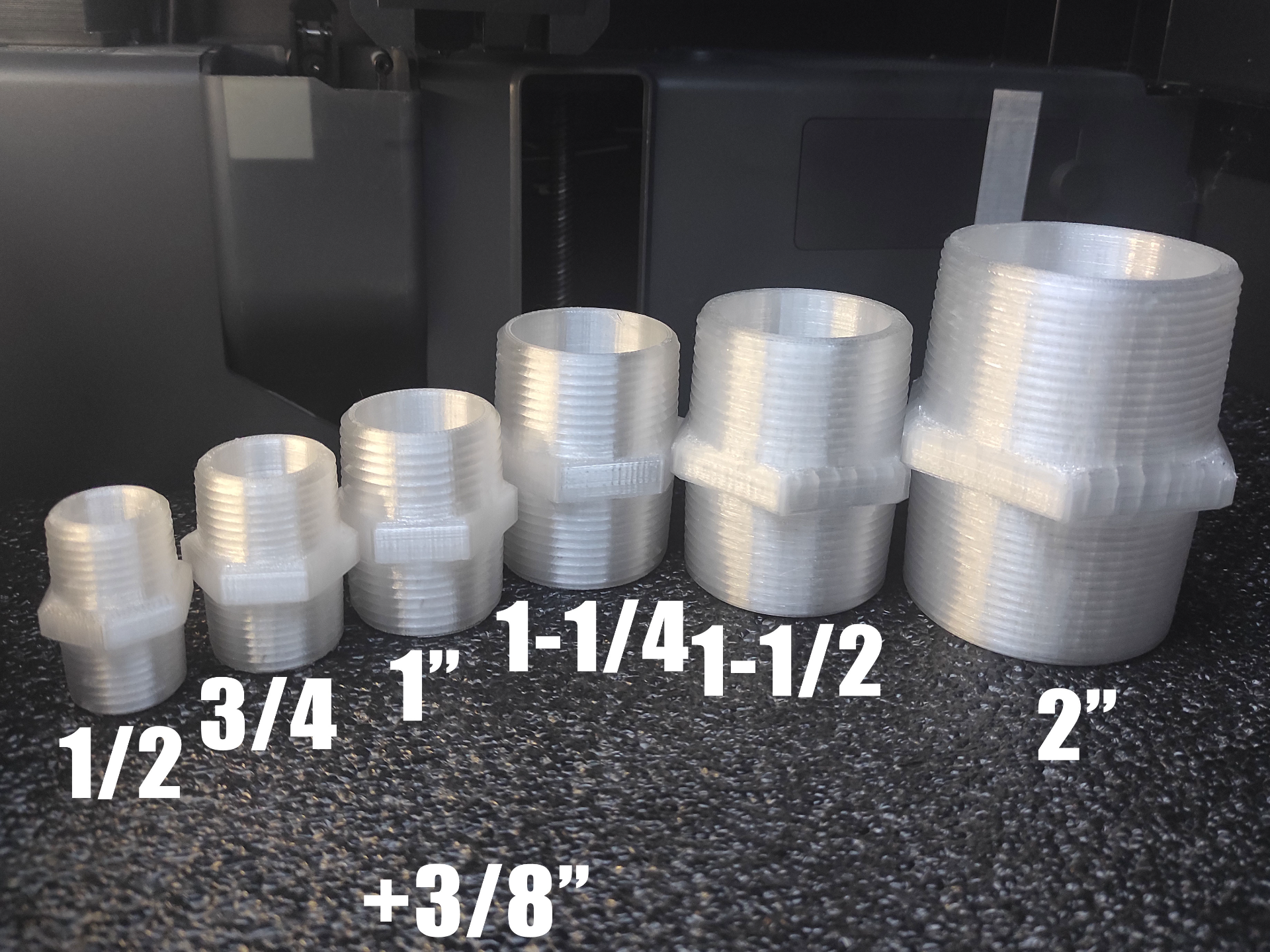 1/2 to 2" - NPT Pipe Thread Fittings/Couplers