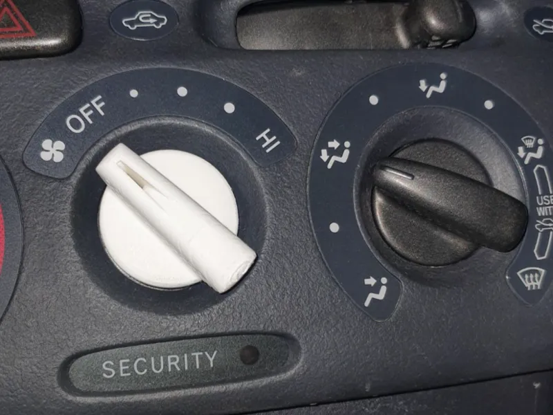 Toyota Yaris 1P temp, fan, airflow control switch