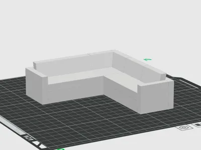Couch, M=1/20, Miniature