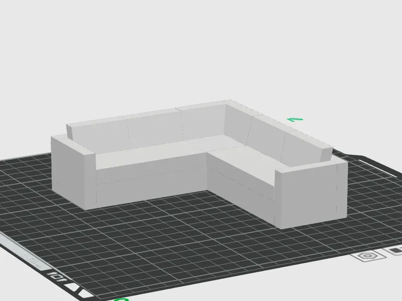 Couch, M=1/20, Miniature