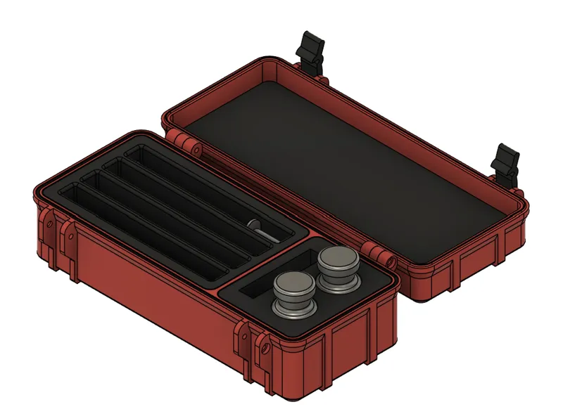 Parametric Rugged Travel Box for injectable HRT