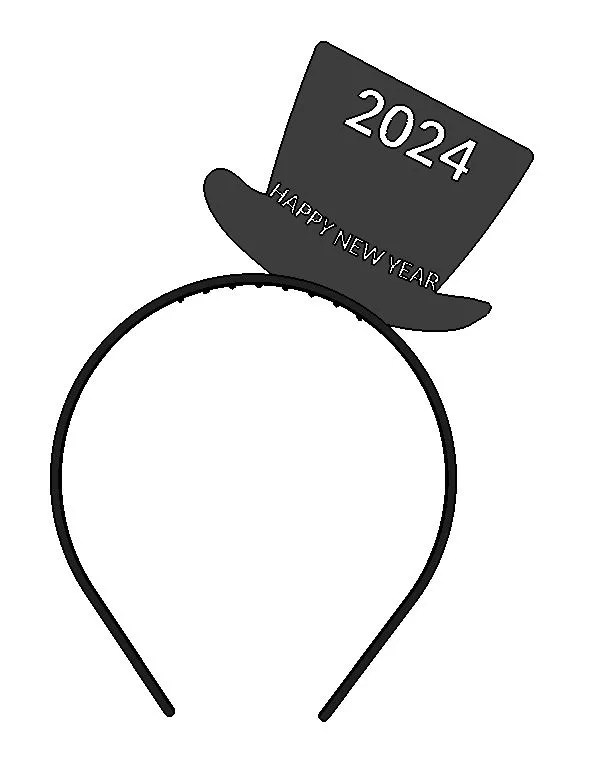 Hairband Happy new year 2024 Small HAT