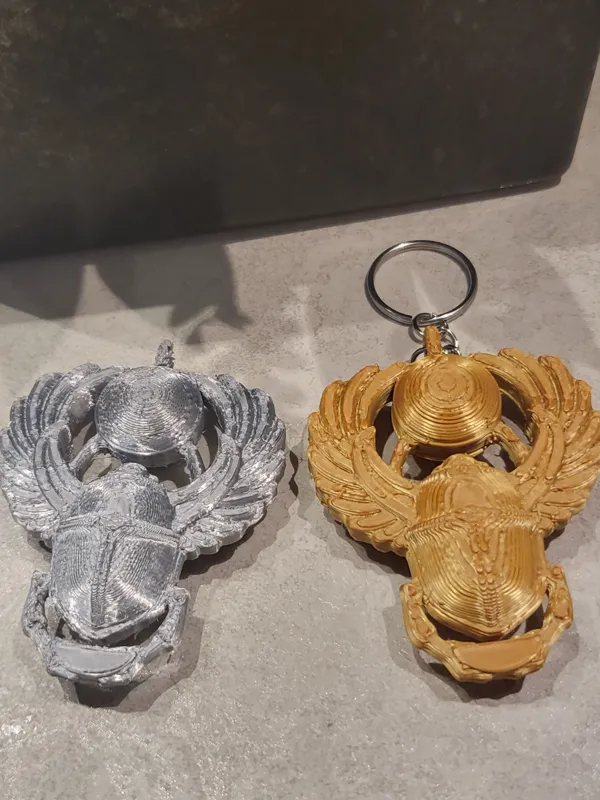 Pendentif scarabée égyptien double face