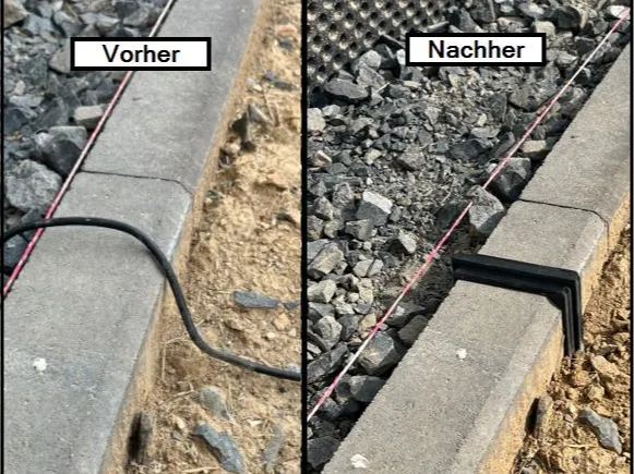 Kabelabdeckung für Bordstein