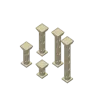 1" Base 1" Top