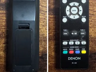 Remote battery cover for Denon Reciever
