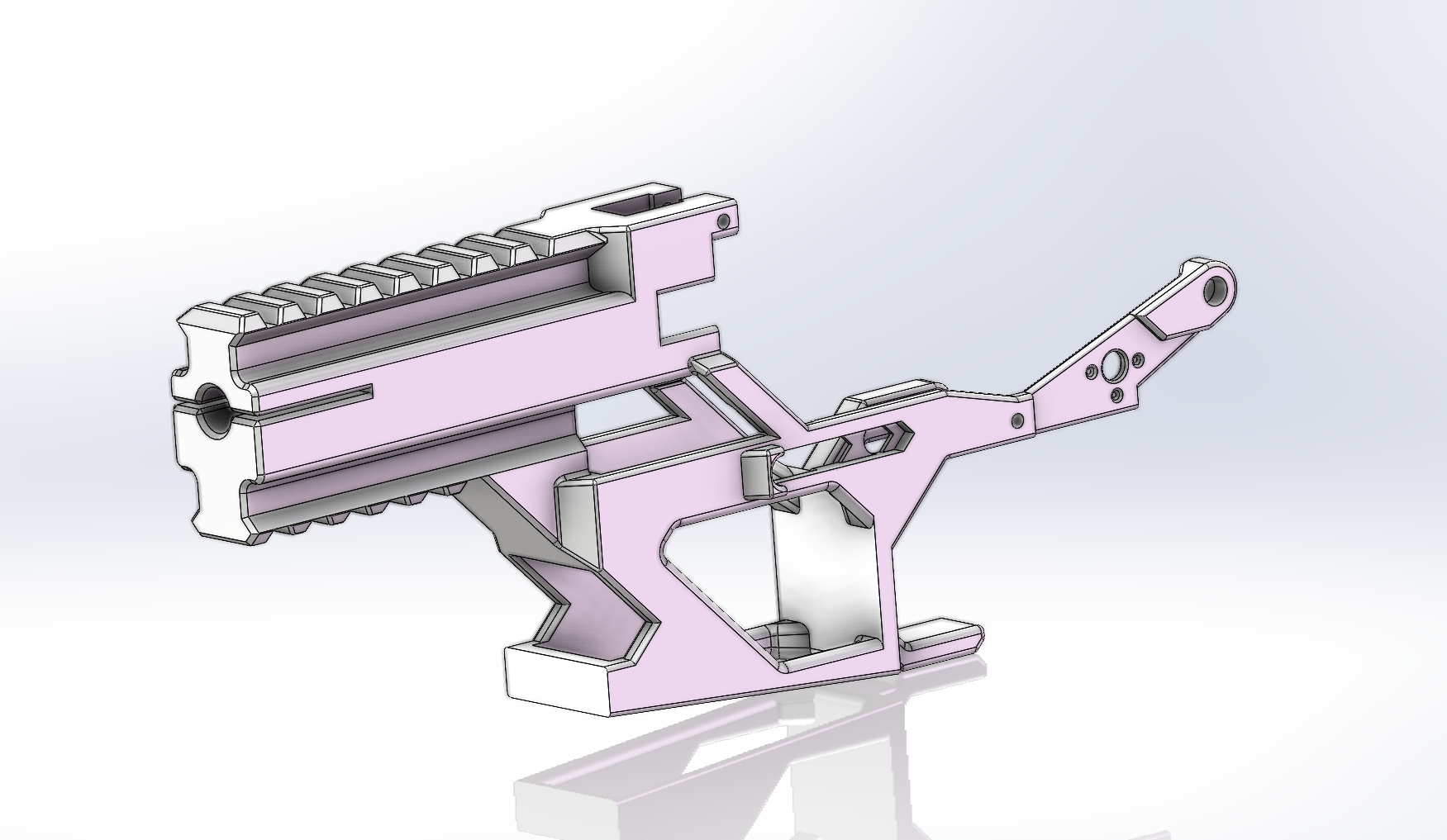 Miniatura 2 do modelo 3D 真人cs裸奔套件 wargame支架 AESP 适配二号波