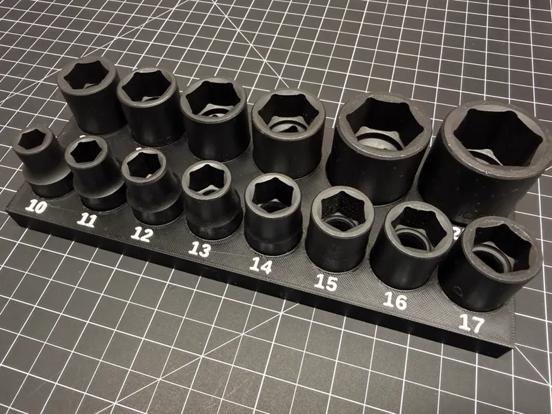 Icon 1/2" Drive Metric Impact Socket Organizer