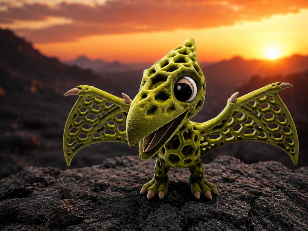 HexaRex #2 Pterodactylus – Cute Voronoi Dinosaur