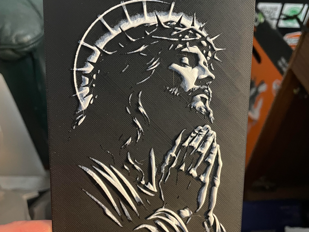 Jesus Praying Hueforge