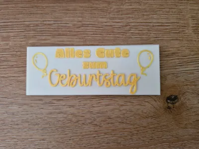 Envelope Band Voucher "Birthday"