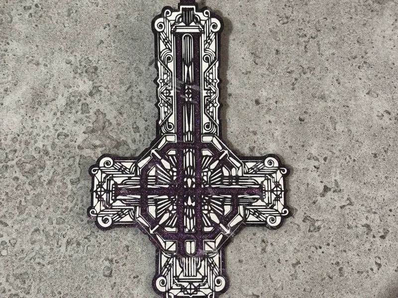 Full Ghost Meliora Grucifix 2 Color Wallhanger
