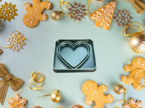 Christmas cookie cutter heart