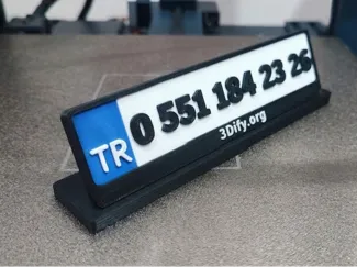 Modular Parking Number Plate