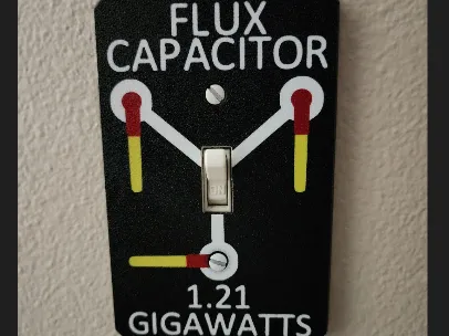 Flux Capacitor Light Switch Cover