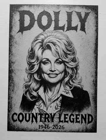 Modelo para impresión 3D: Dolly Parton — vista de referencia 3