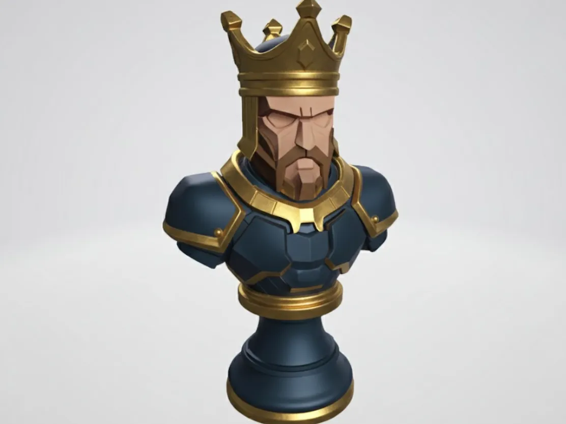 Modern King Figure Decoration - Free 3D Print Model - MakerWorld