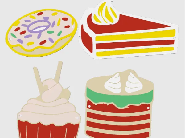 Planche à colorier pâtisserie