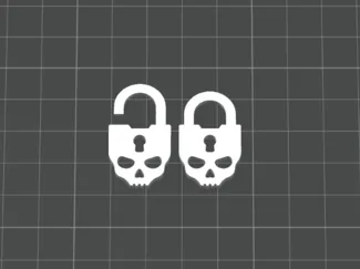 Skull Door Locked/Unlocked MTG Duskmourn