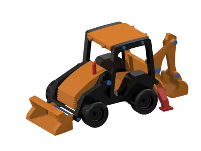 Toy construction vehicle