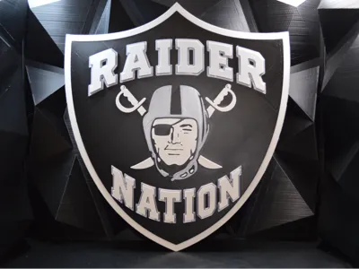 Raider Nation 3D Wall Art