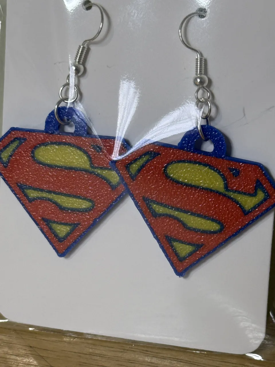 Superman Earrings *30 min print!* view 3
