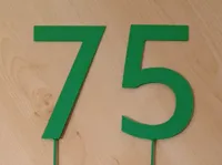 Chiffres décoratifs 75 pour anniversaire — photo 1